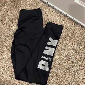 Black Insulated Pink Leggings